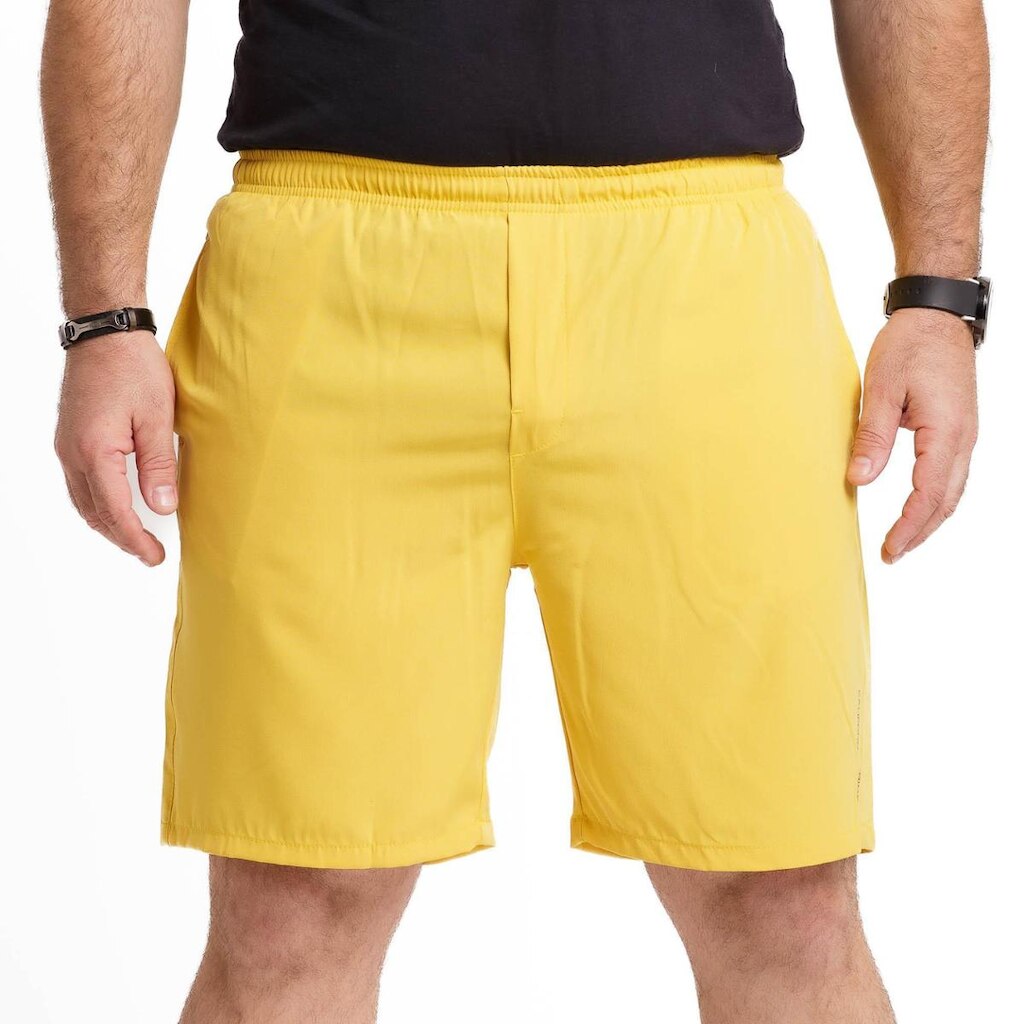 Bermuda de Elástico Sport Tactel com Elastano California Prime Mostarda 512
