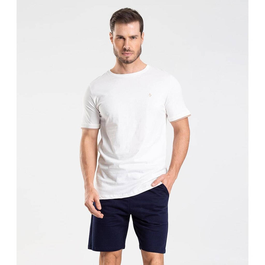 Bermuda de Moletom Masculina Diametro Azul