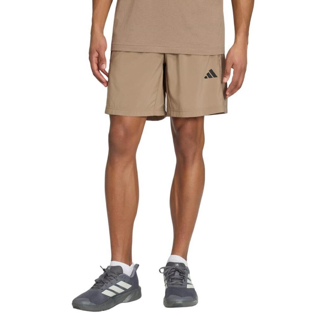 Bermuda de Treino Masculina Adidas Workout Essentials Base Marrom - KS3843