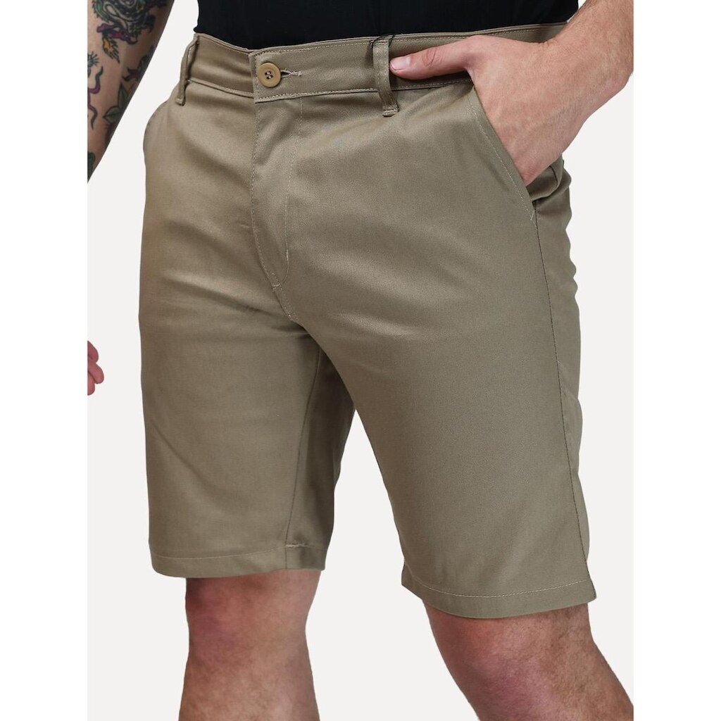 Bermuda Dixen Masculina Sarja Alfa Cáqui