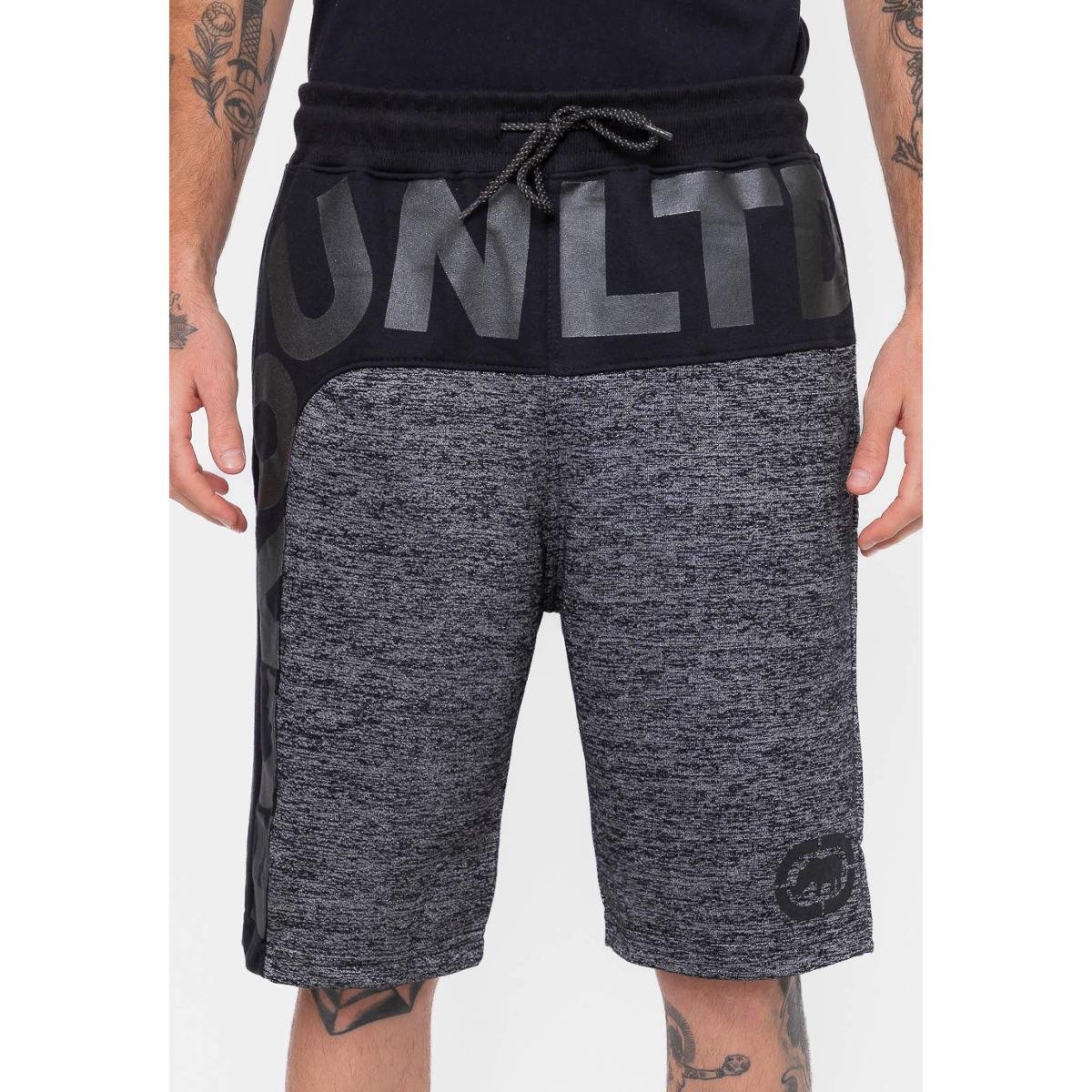 Bermuda Ecko Moletom Dance Masculino - Preto Menor preço em Bermuda Ecko Moletom Dance Masculino - Preto