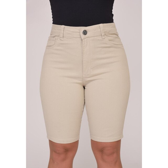 Bermuda Feminina 7883 Bege Claro