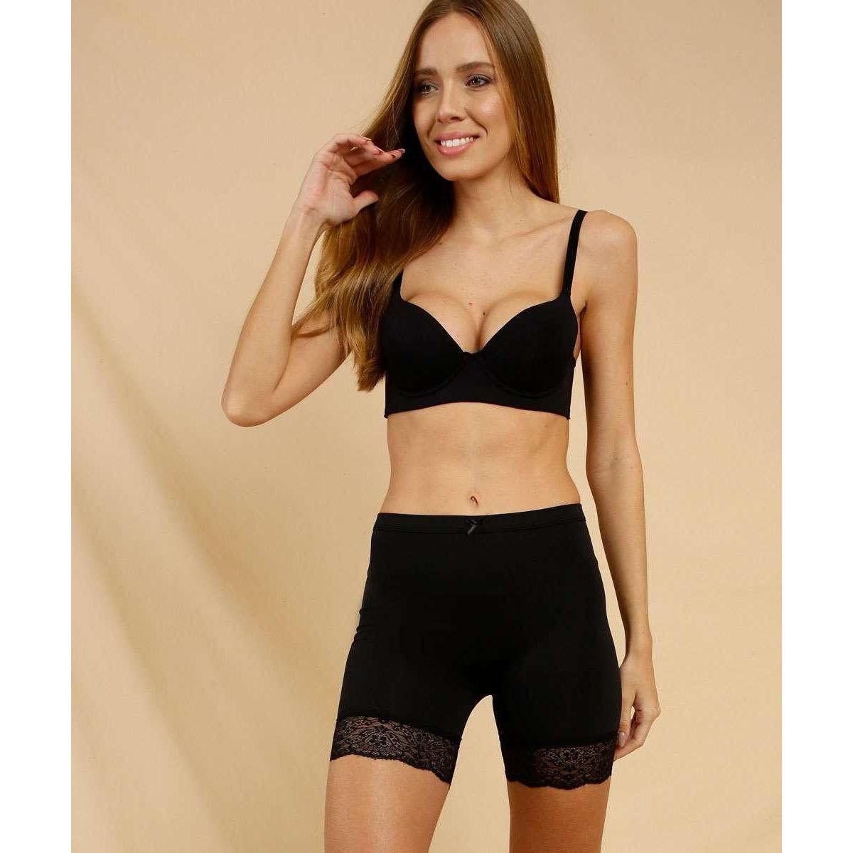 Bermuda Feminina Anágua Renda Marisa - 10045517150 - Preto Menor preço em Bermuda Feminina Anágua Renda Marisa - 10045517150 - Preto