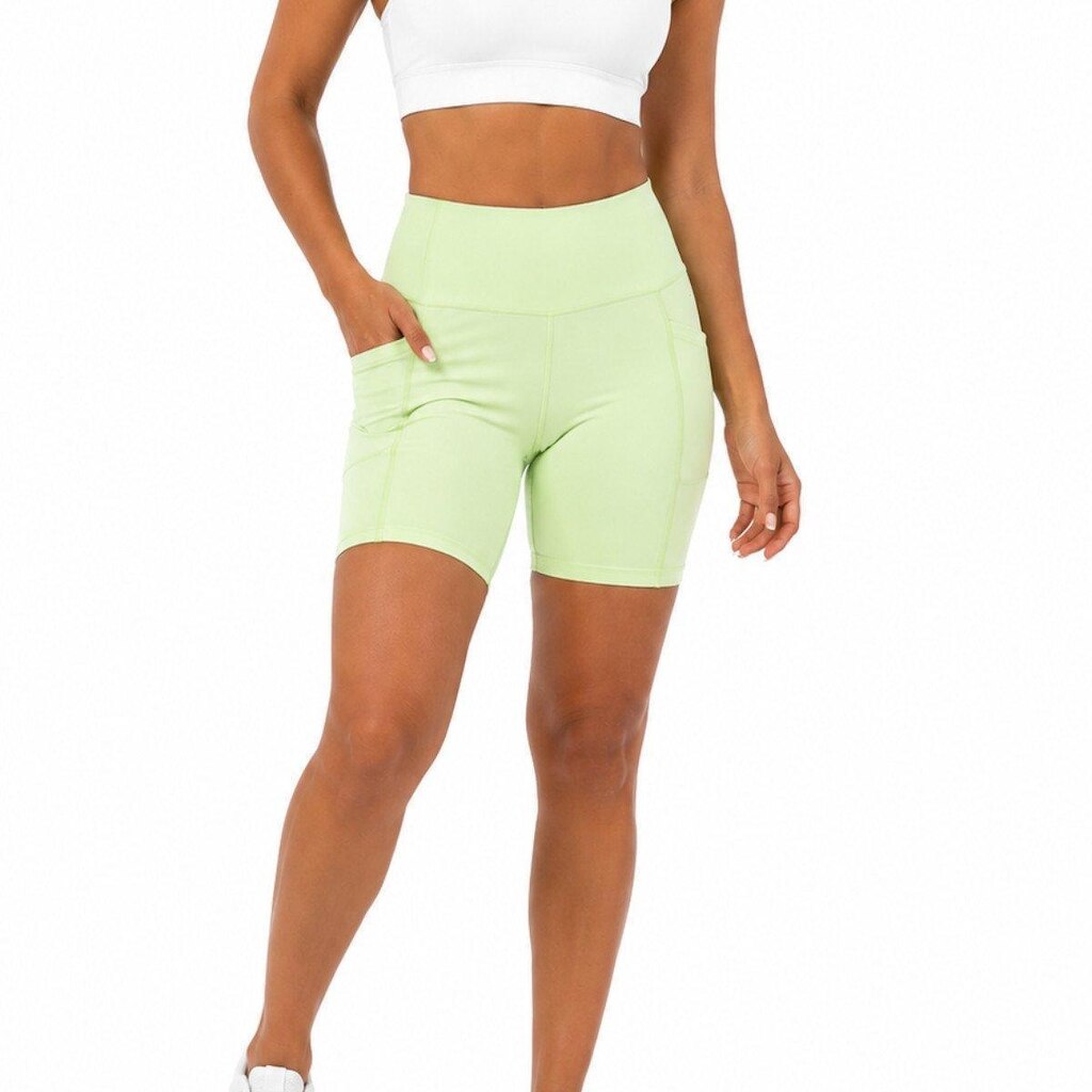 Bermuda Feminina Authen Run Stamina 3 Bolsos 15 cm - Verde