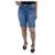 Bermuda Feminina Lado Avesso Jeans Pin Up - L25819 - Azul