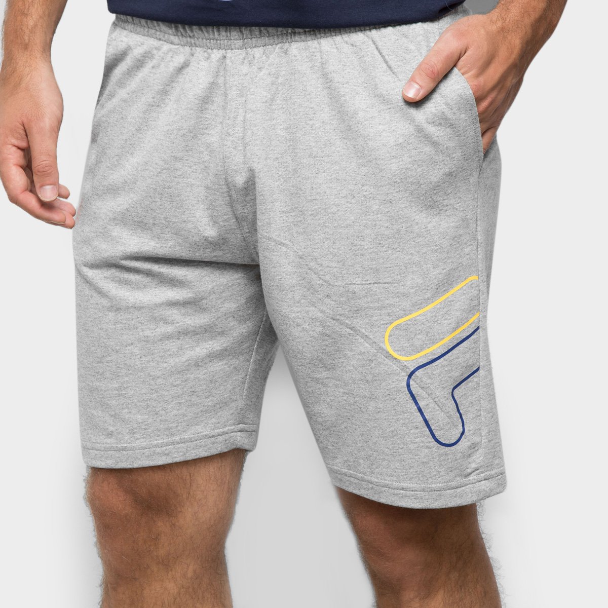 Bermuda Fila Summer Sports Masculina - Mescla Menor preço em Bermuda Fila Summer Sports Masculina - Mescla