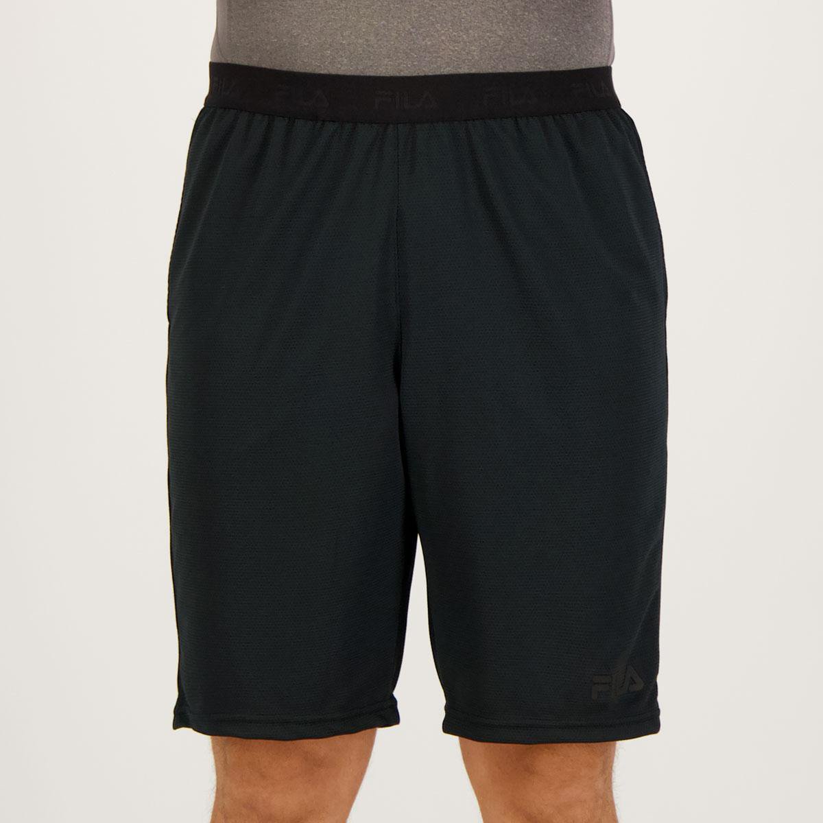 Bermuda Fila Trace Elastic Masculina - Grafite Menor preço em Bermuda Fila Trace Elastic Masculina - Grafite