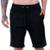 Bermuda Fitness Academia Lisa Moletom Masculino - Preto