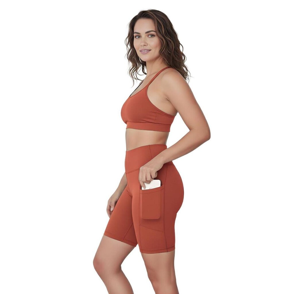 Bermuda Fitness Feminina Com Bolsos Laterais