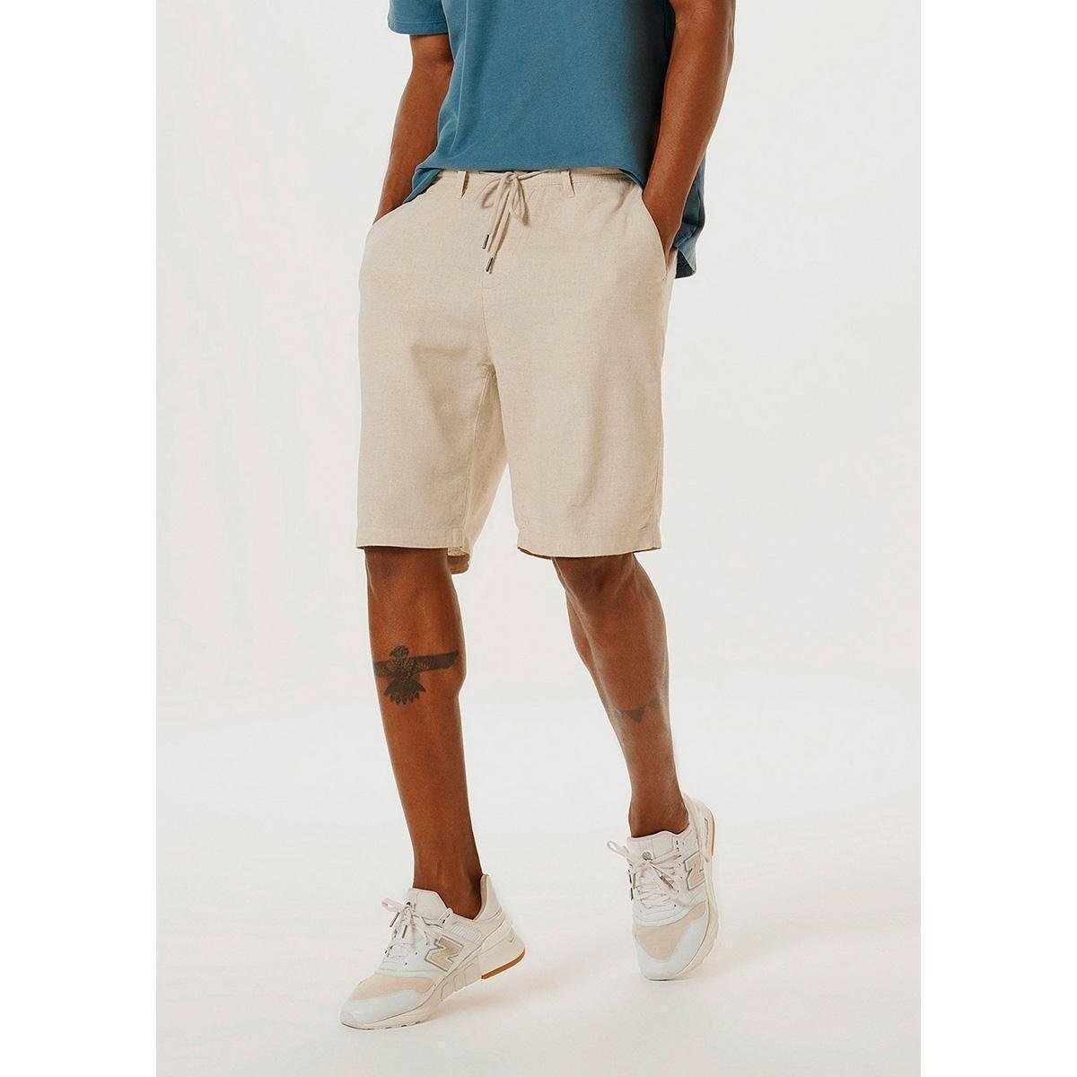 Bermuda Hering Básica Chino Amarração Masculina Menor preço em Bermuda Hering Básica Chino Amarração Masculina