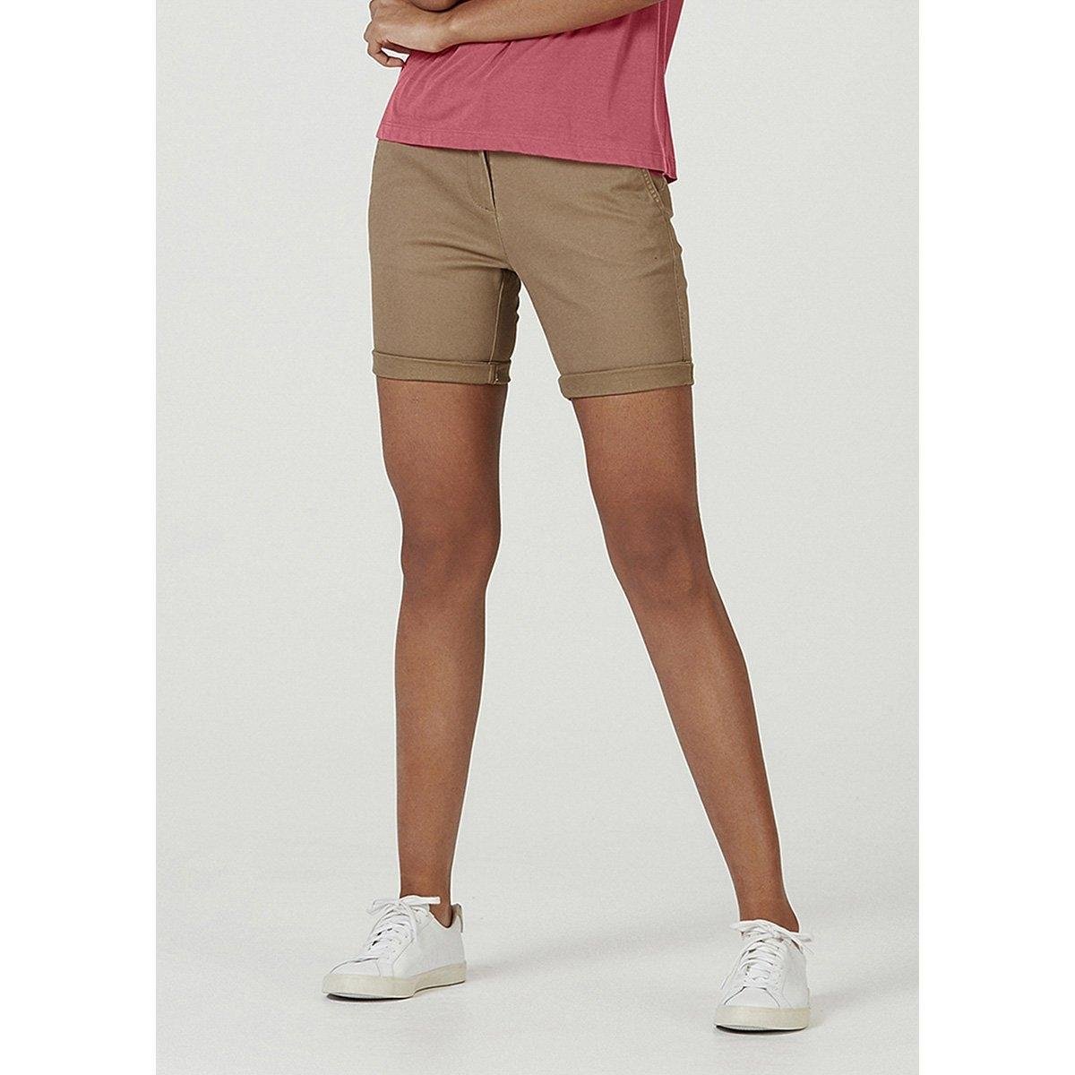 Bermuda Hering Básica De Sarja Com Modelagem Chino Feminina - Marrom é ruim? Bermuda Hering Básica De Sarja Com Modelagem Chino Feminina - Marrom é boa?