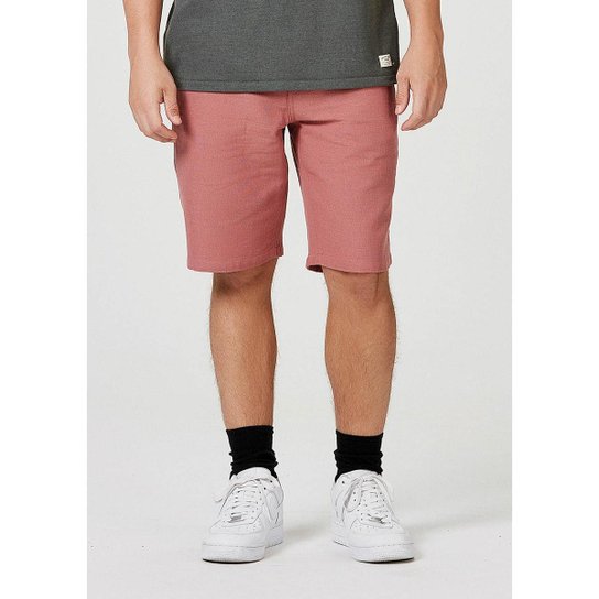 Bermuda Hering Chino Bolso Faca Masculina - Rosa