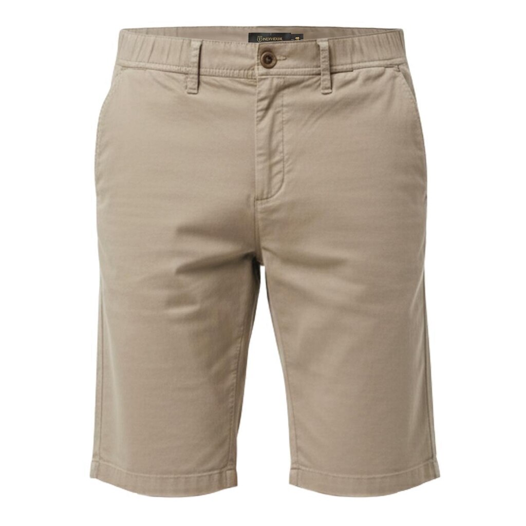 Bermuda Individual Cinza Claro Sarja Elastic