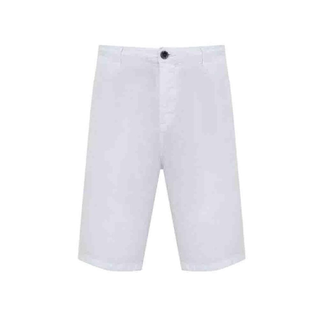 Bermuda Individual Right Linho Branco Masculina