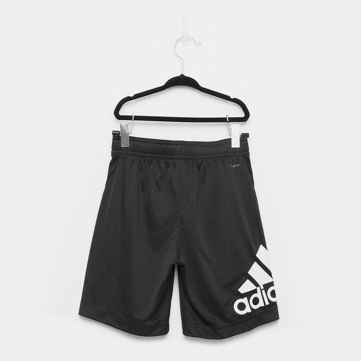 Bermuda Infantil Adidas Tr Eq Kn Yb Masculina - Preto+Branco Menor preço em Bermuda Infantil Adidas Tr Eq Kn Yb Masculina - Preto+Branco