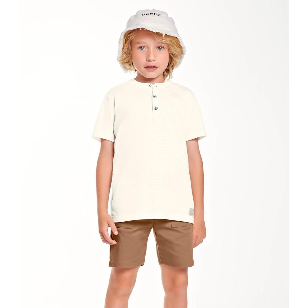 Bermuda Infantil Em Sarja Trick Nick Marrom