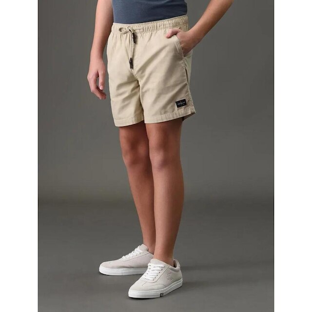 Bermuda Infantil Menino Curta Paper Calvin Klein Caqui