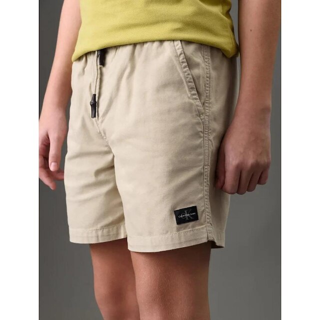 Bermuda Infantil Menino Curta Paper Calvin Klein Caqui