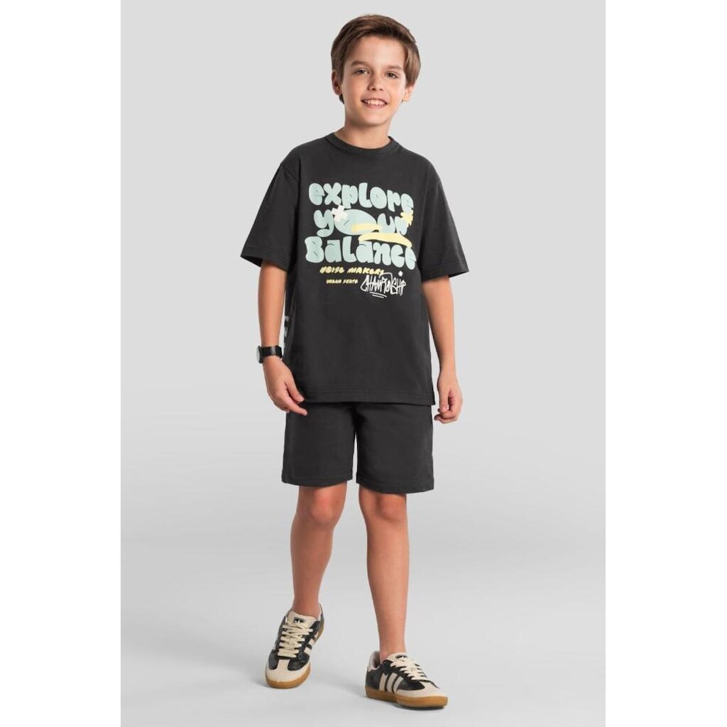 Bermuda infantil menino em moletinho Brandili