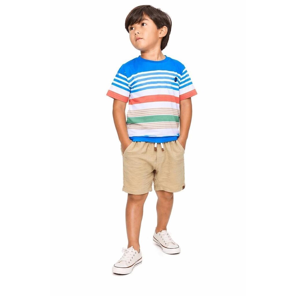 Bermuda Infantil Menino Hora de Aventura Alphabeto
