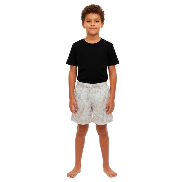 Bermuda Infantil Ogochi Boxer Estampado Detalhado 10/18