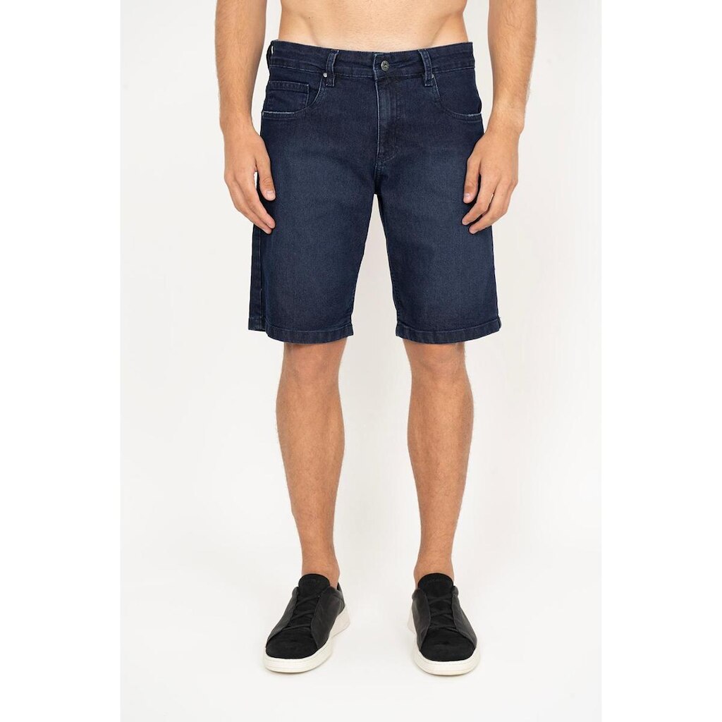 Bermuda Jeans Aleatory Casual Preta