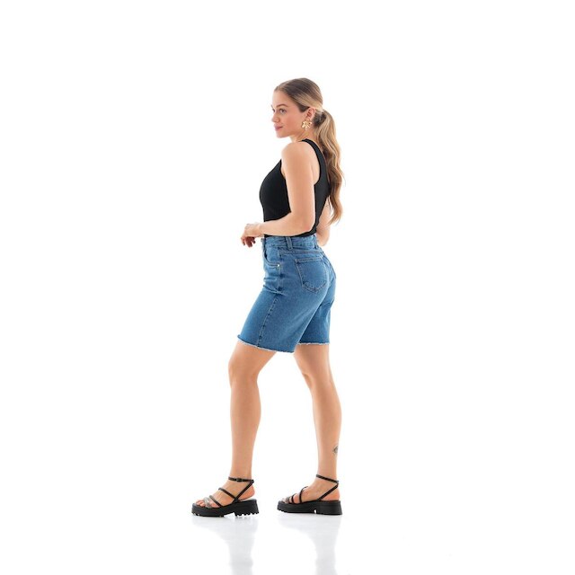 Bermuda Jeans Arauto Feminina Jorts Lopez