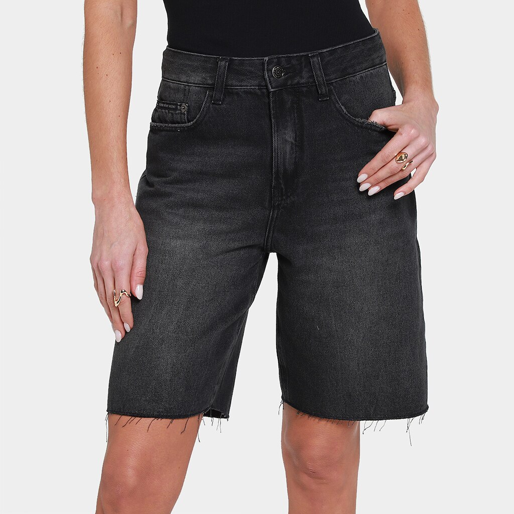 Bermuda Jeans Calvin Klein Baggy Feminina