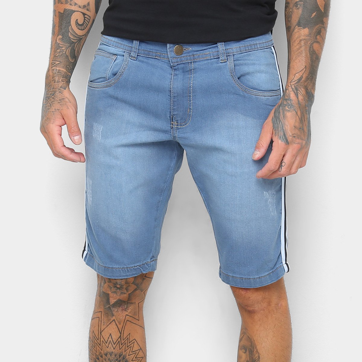 bermuda com listra lateral