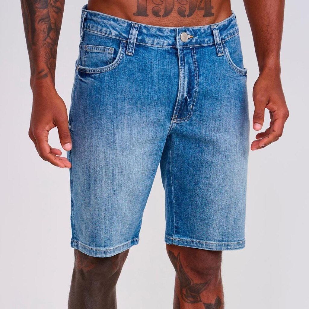 Bermuda Jeans Colcci Davi Fog Masculino