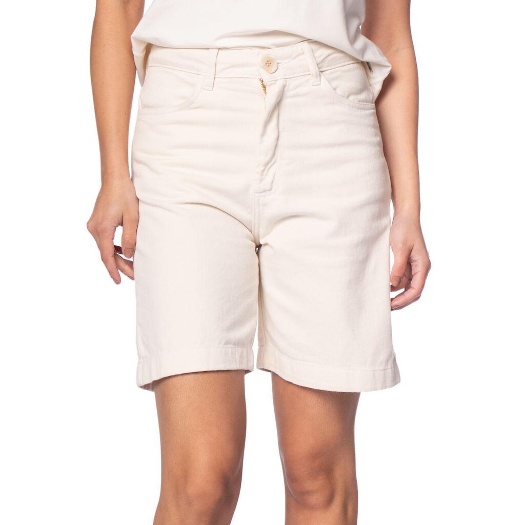 Bermuda Jeans Feminina Endless Cintura Alta Algodão