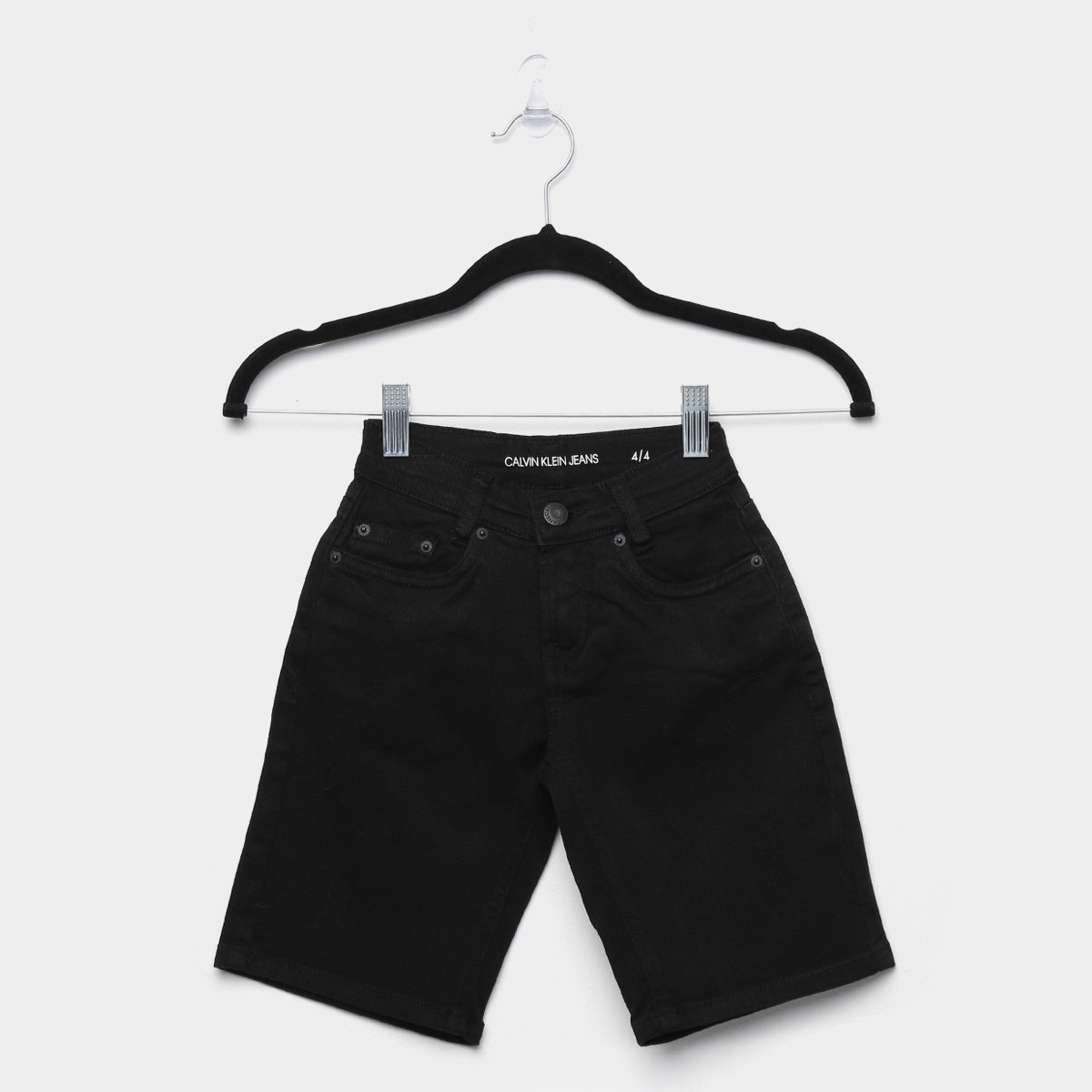 bermudas jeans preta masculina