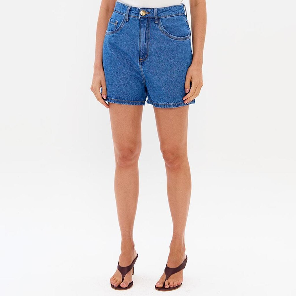 Bermuda Jeans Lança Perfume Comfort High Feminino