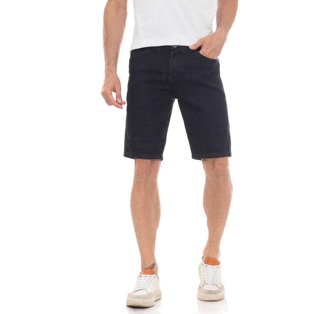 Bermuda Jeans Masculina Black Dark Premium