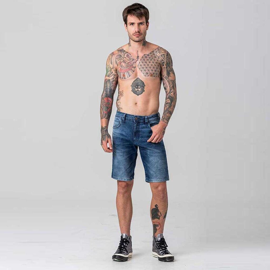 Bermuda Jeans Skinny Masculina Rock e Soda