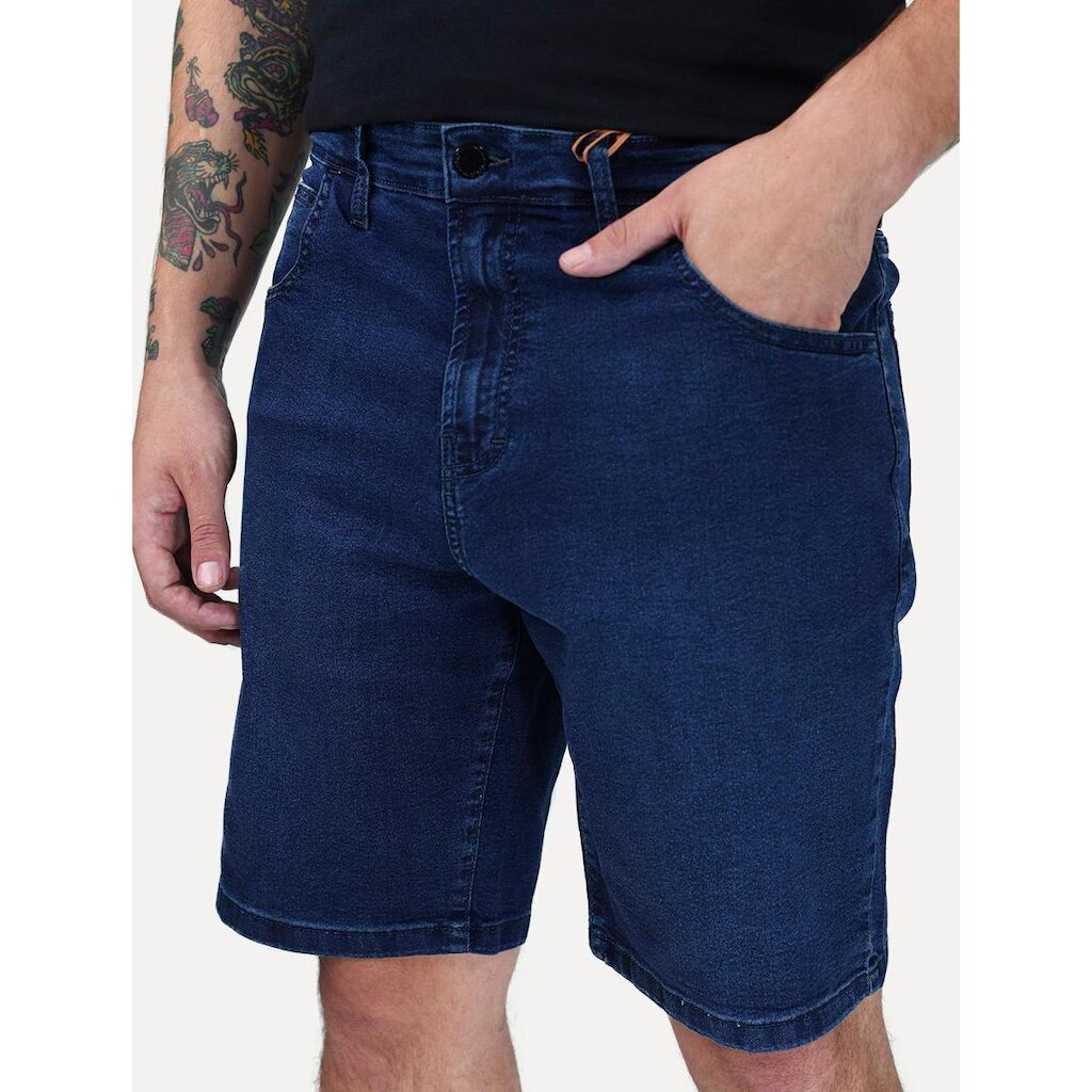 Bermuda John John Jeans Masculina Regular Chelsea Azul Escuro 17.09.0382 74