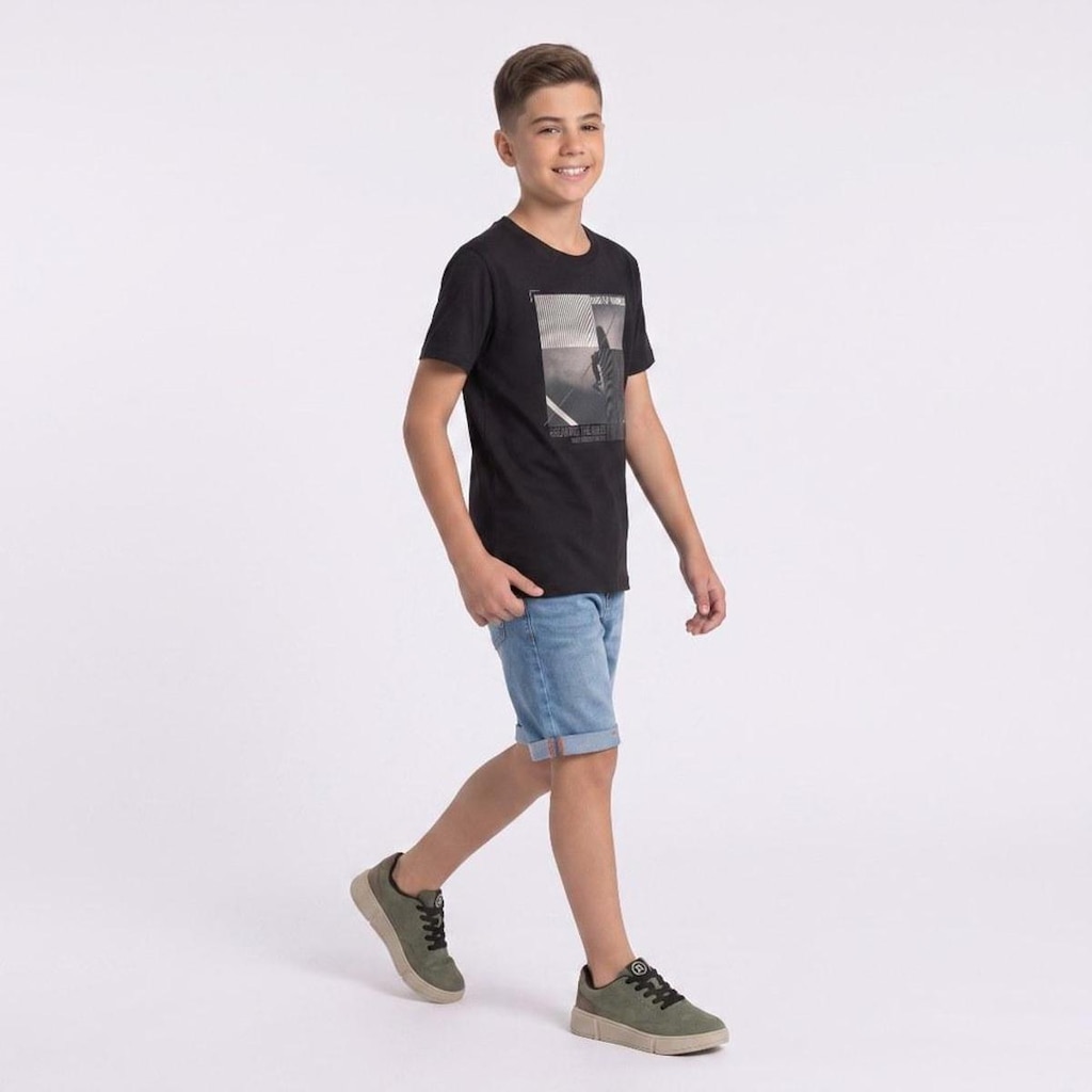 Bermuda Juvenil Jeans Menino Revert