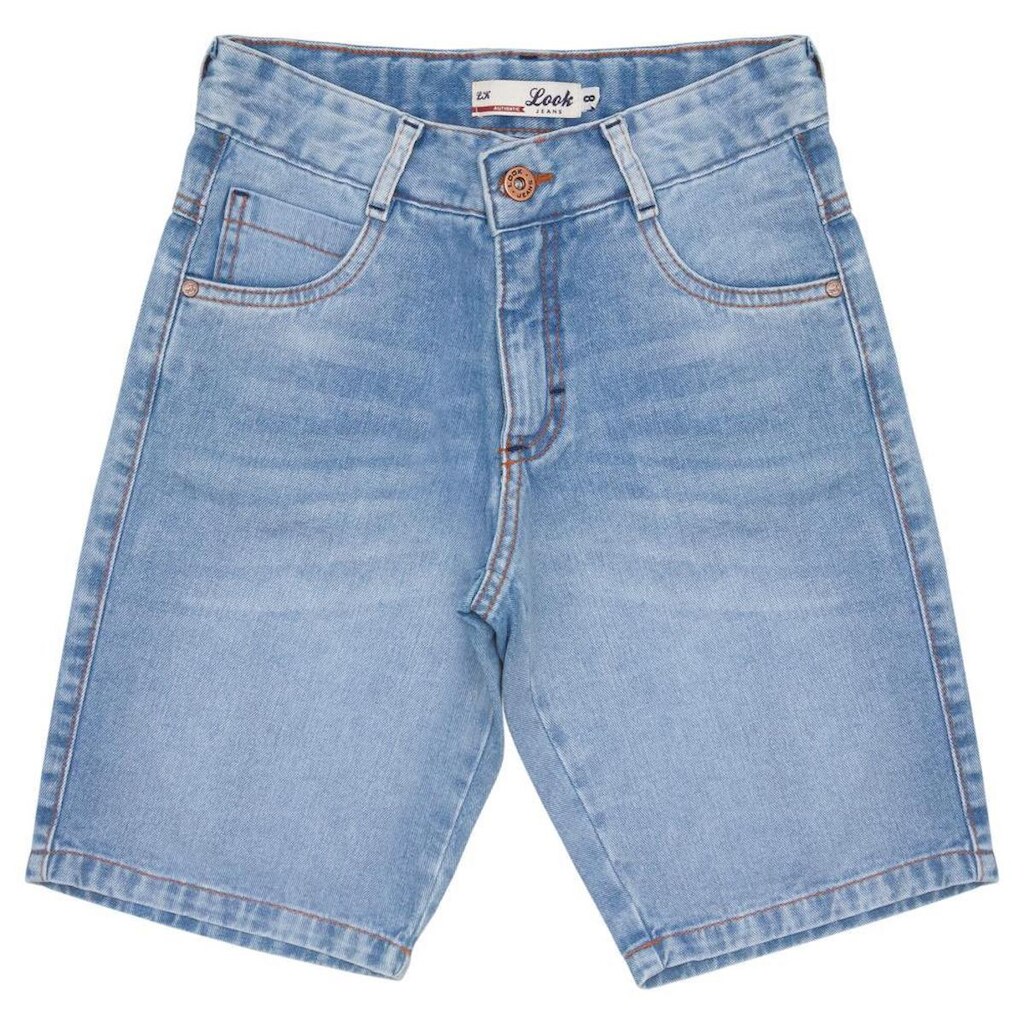 Bermuda Juvenil Look Jeans Algodão Jeans - 18 - UNICA
