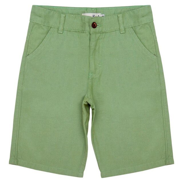 Bermuda Juvenil Look Jeans Linho Collor - 6 - VERDE