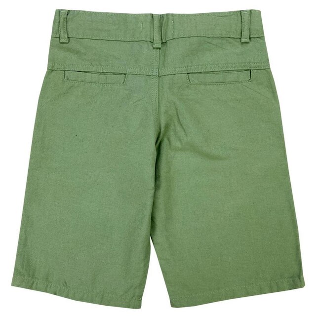 Bermuda Juvenil Look Jeans Linho Collor - 6 - VERDE