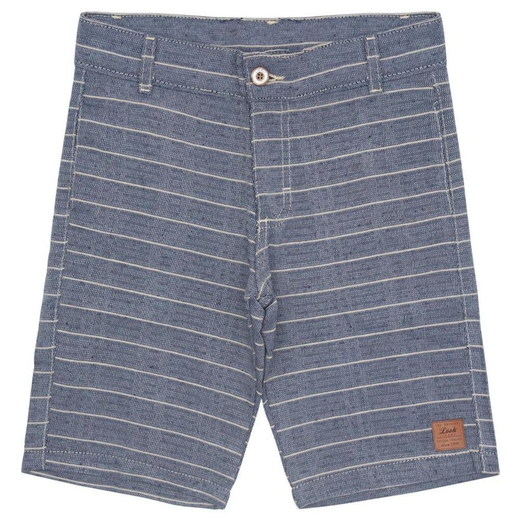 Bermuda Juvenil Look Jeans Listras Azul - 4 - UNICA