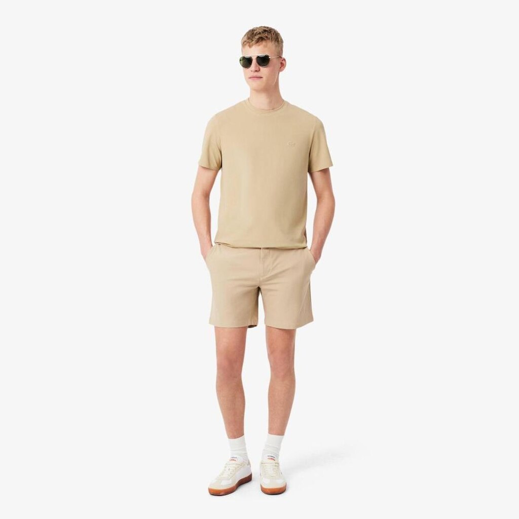 Bermuda Lacoste De Modelagem Ajustada Em Malha Stretch Masculina