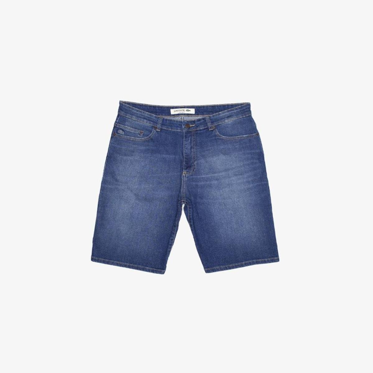 Bermuda Lacoste Jeans - Branco Menor preço em Bermuda Lacoste Jeans - Branco