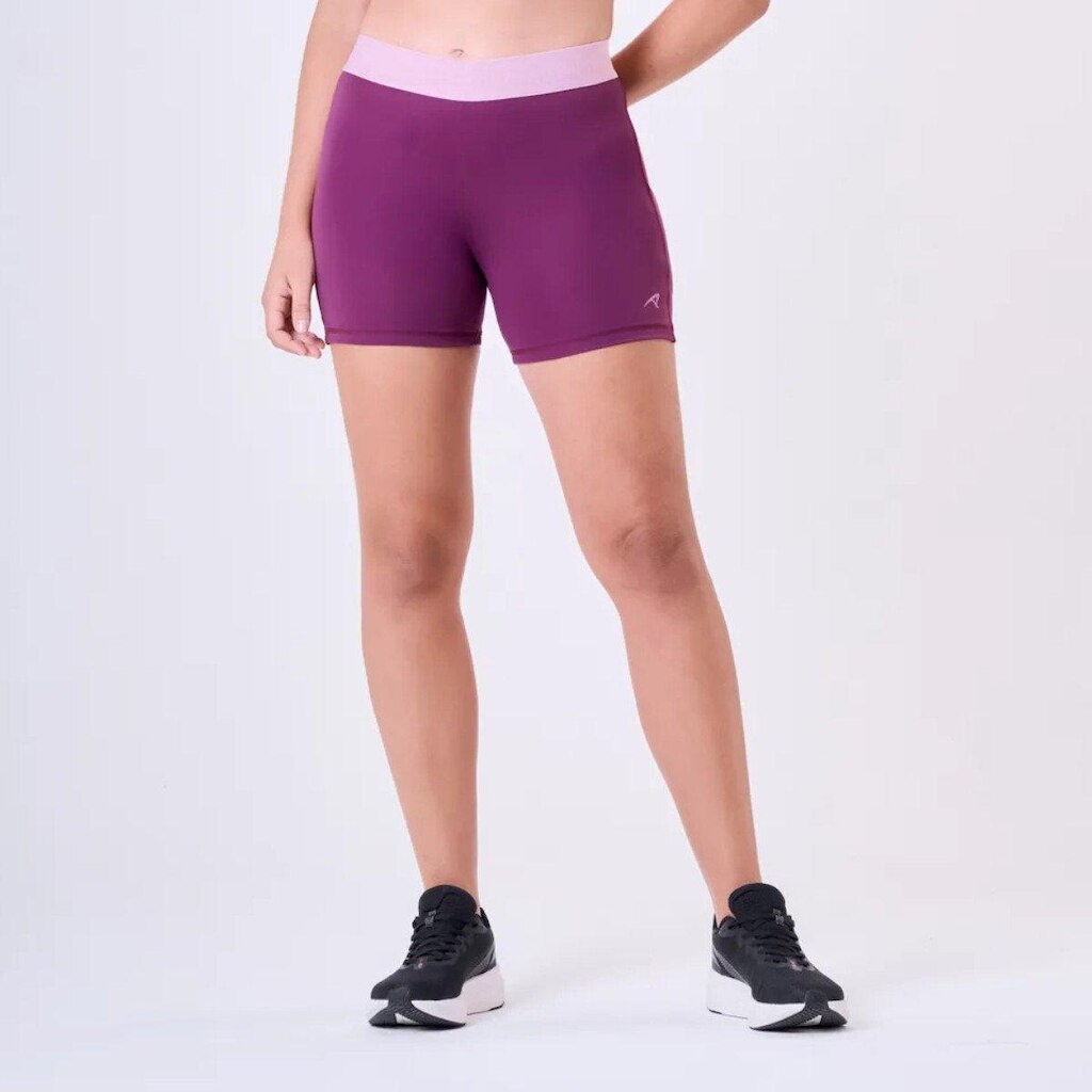 Bermuda Legging Feminina Alta Compressão Academia Authen - Roxo