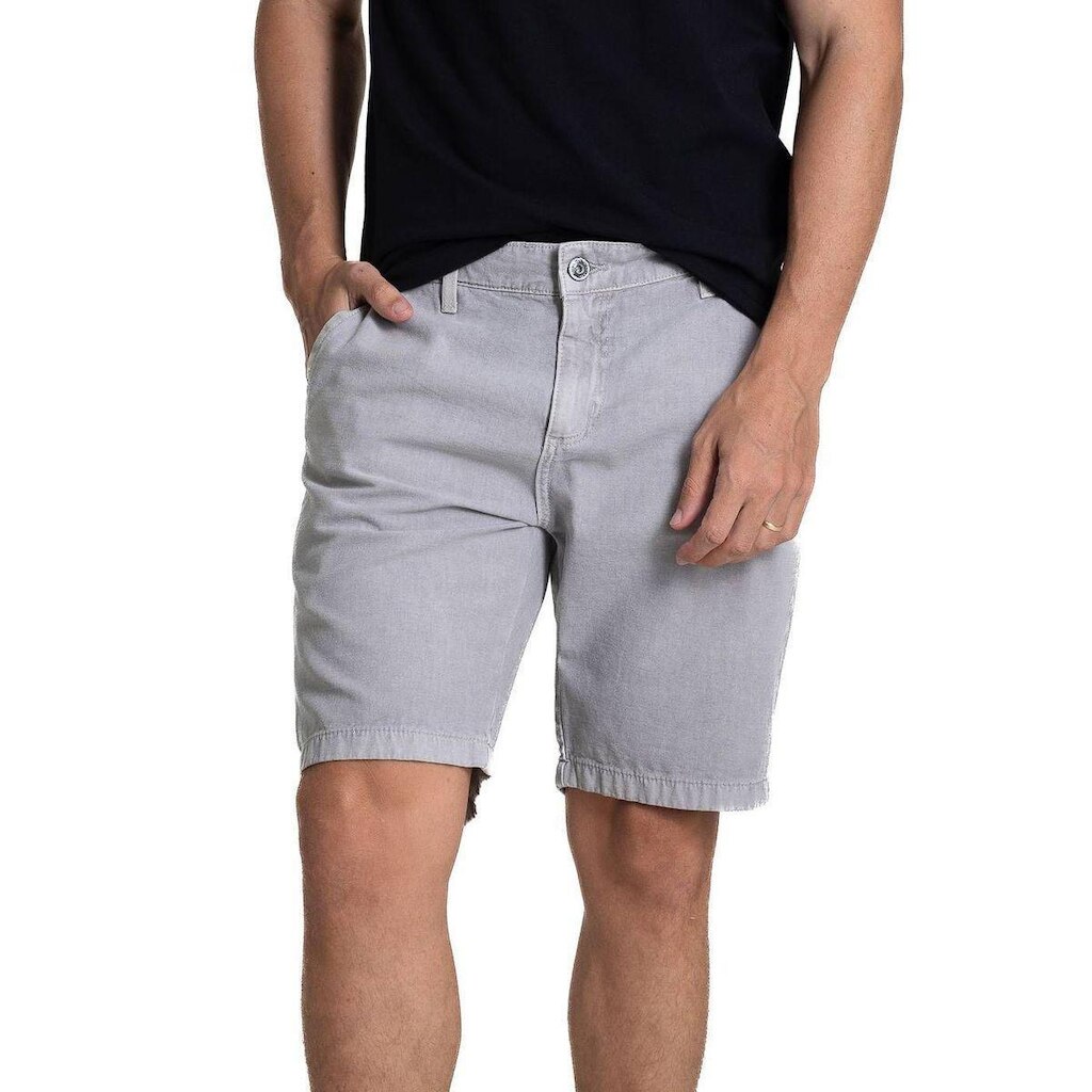 Bermuda Linho Sawary - 282357 - cinza 38