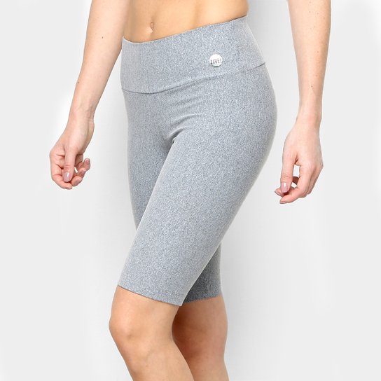 Bermuda Live Biker Active Essential Feminina - Mescla