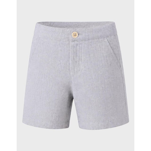 Bermuda Luxo Alfaitaria Estilo Verão Com Bolso Confortável Elástico Regulagem Prático Menino 1 a 14