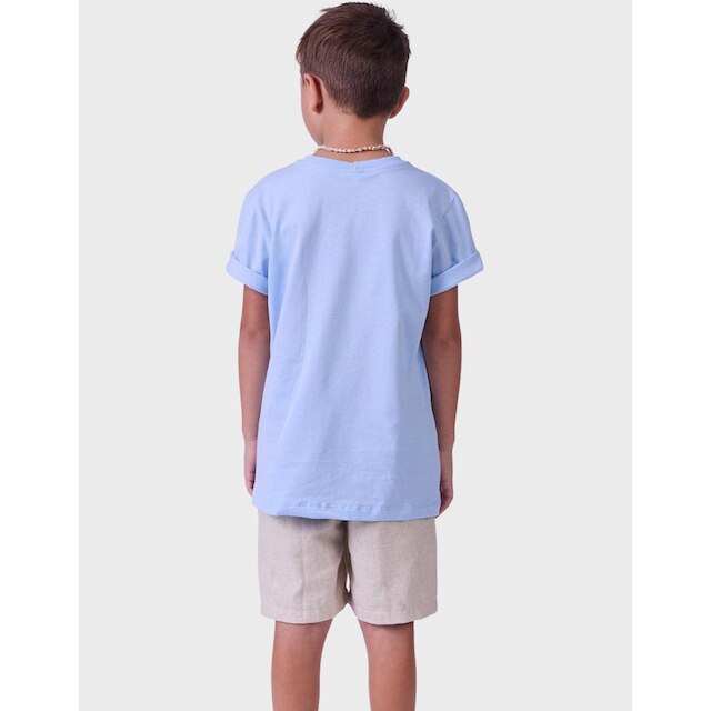 Bermuda Luxo Alfaitaria Estilo Verão Com Bolso Confortável Elástico Regulagem Prático Menino 1 a 14