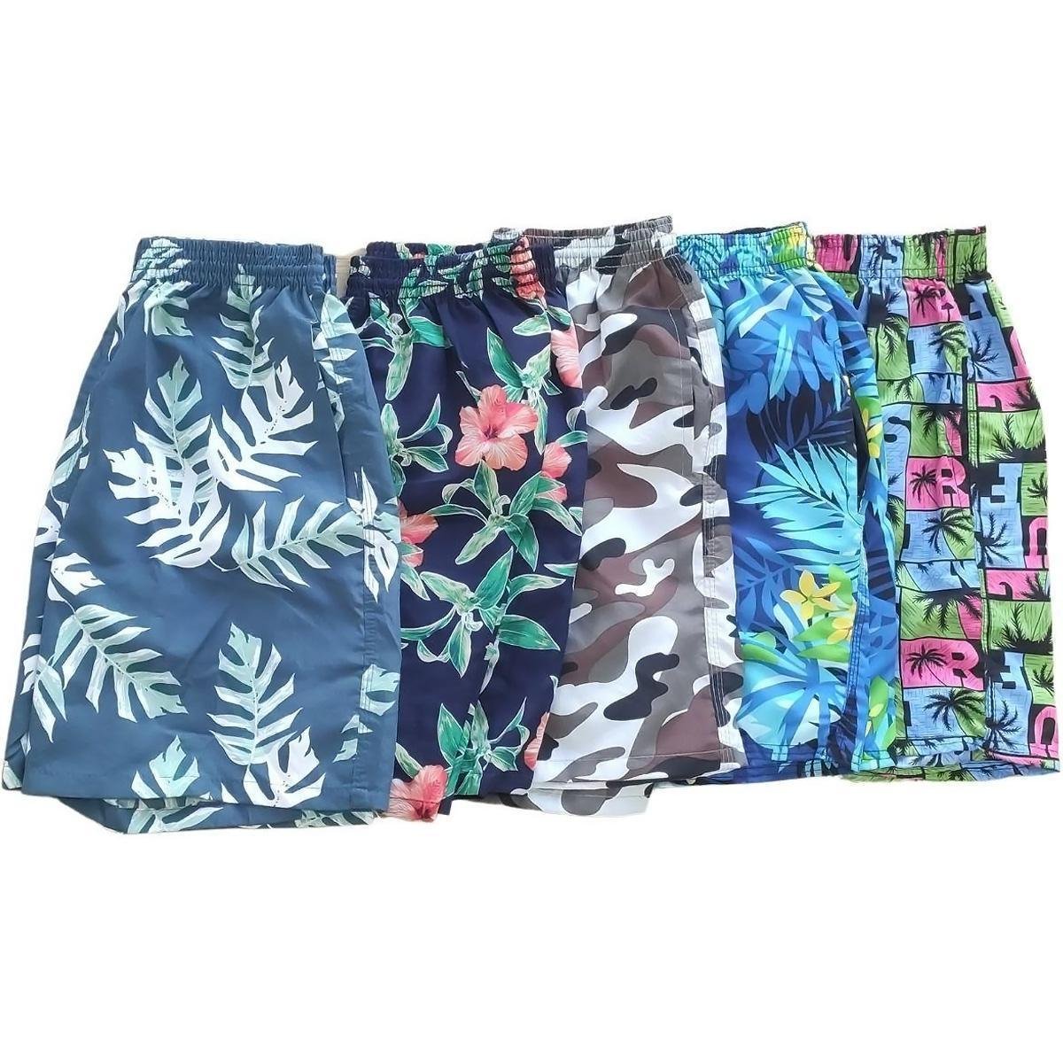 Bermuda Masculina 3 Bolsos estampada praia academia treino short - Estampado Menor preço em Bermuda Masculina 3 Bolsos estampada praia academia treino short - Estampado