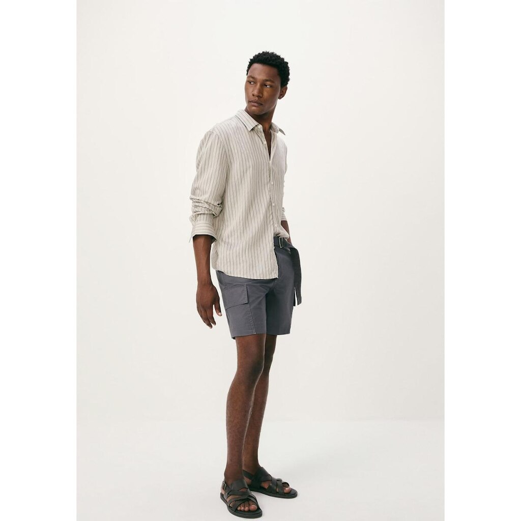 Bermuda Masculina Cargo Em Algodão